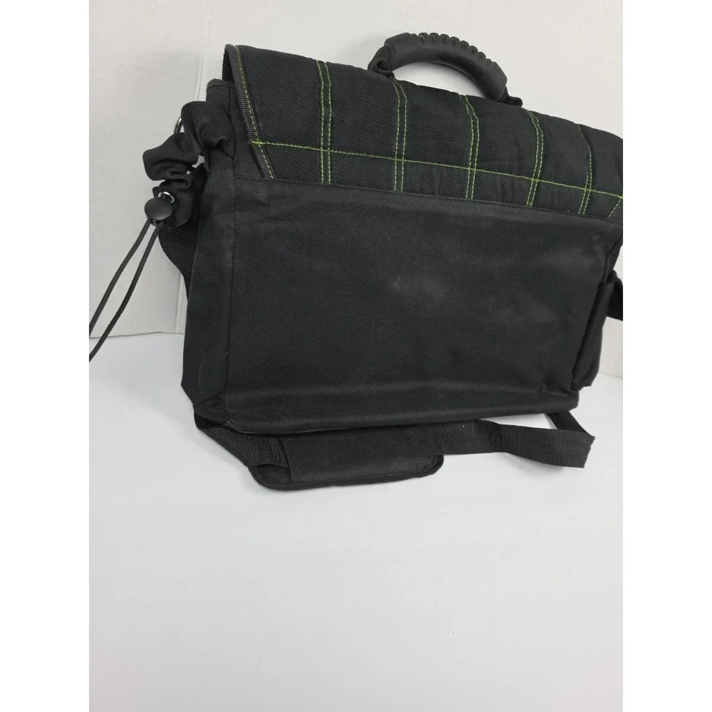 ThinkGeek Bag Of Holding Black Messenger Shoulder Bag Laptop Padded Organizer